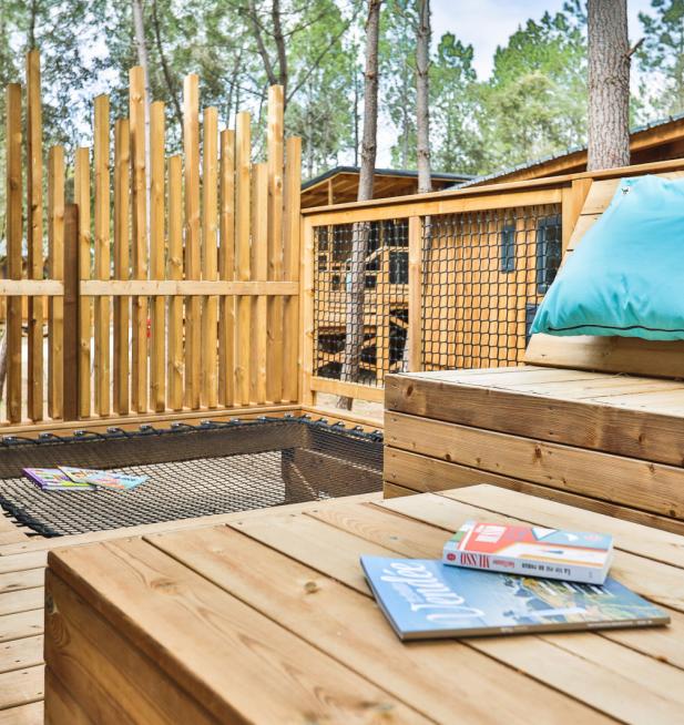 Cocoon Lodge 5 personnes camping Le Petit Rocher