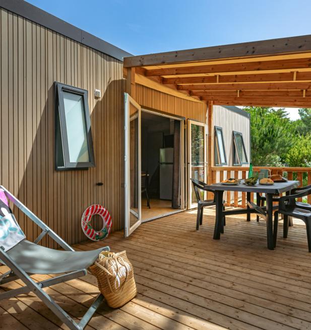 Mobil-home Famille camping Les Peupliers