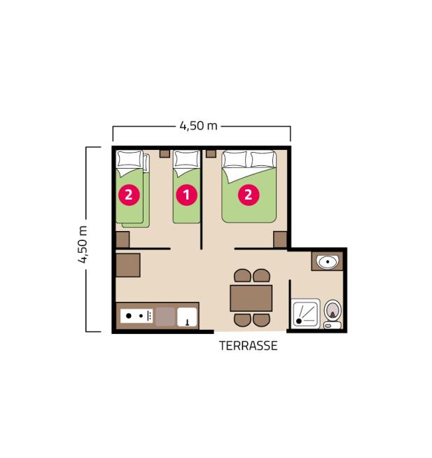 Plan cabane sur pilotis camping Signol