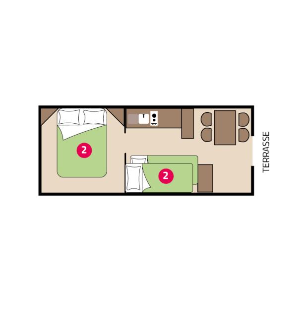 Plan roulotte camping La Mignardière