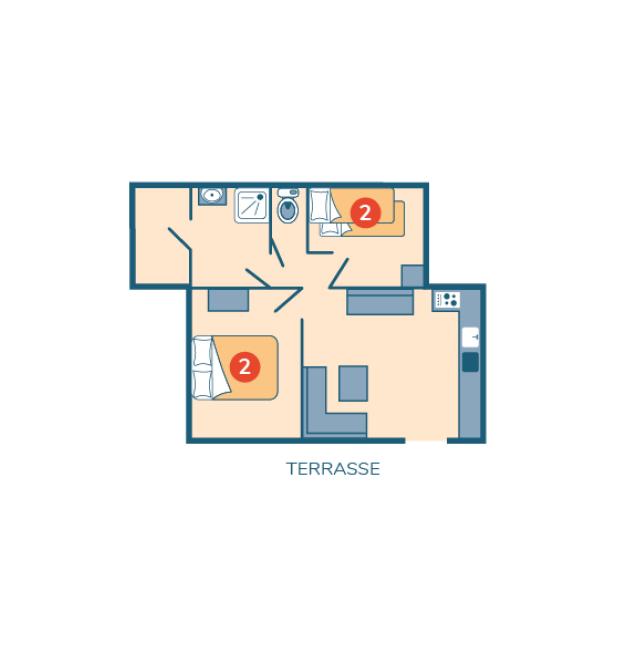 Plan Maison Tribu camping Le Petit Rocher
