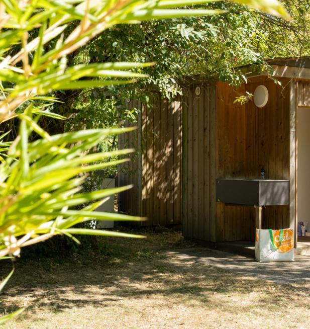 Sanitaires individuels camping La Mignardière