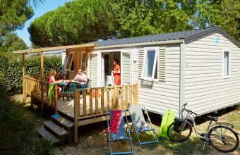 Mobil-home Famille camping Les Peupliers