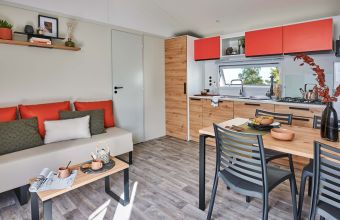 Mobil-home Suite Duo camping La Mignardière Châteaux de la Loire