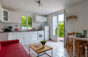 Cuisine appartement Camping Le Petit Rocher en Vendée