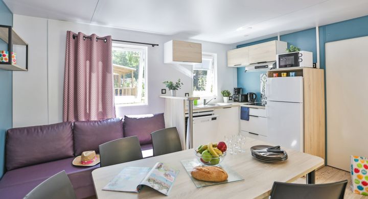 Mobil-home Premium Trio camping Le Petit Rocher en Vendée