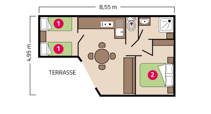 Plan Chalet Horizon Camping Signol