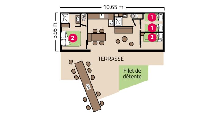 Plan mobil-home Otello Clim camping Signol