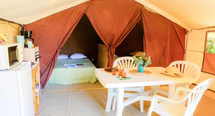 Tente Cotton 4 personnes camping La Corniche