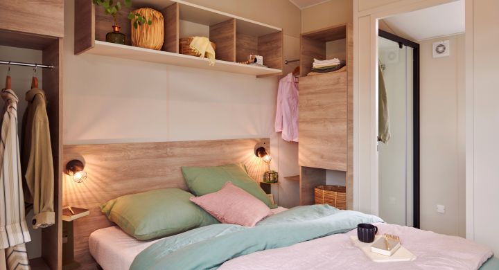 Mobil-home Clim Suite Duo camping Les Peupliers