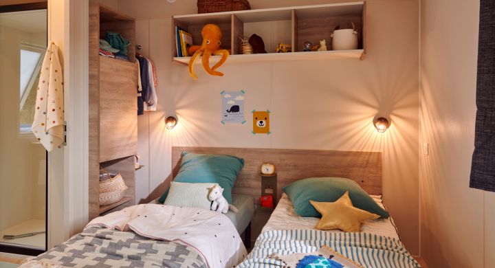 Mobil-home Clim Suite Duo camping Les Peupliers