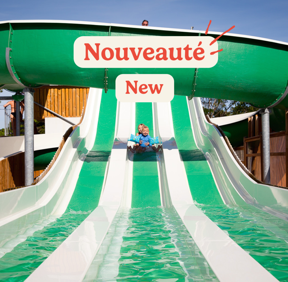 découvrez les nouveaux toboggans aquatiques de la Mignardière