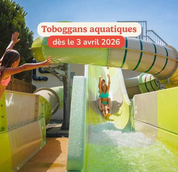 toboggans aquatiques du camping Les Peupliers