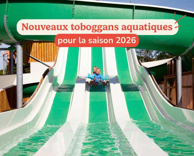 découvrez les nouveaux toboggans du camping La Mignardière