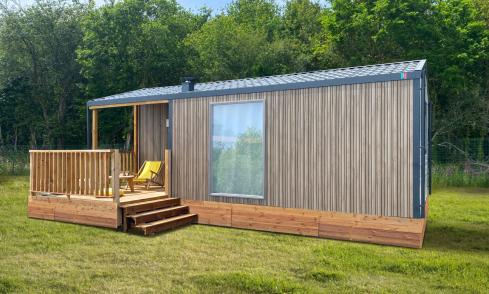 Mobil-home Loggia camping Les Chalands Fleuris