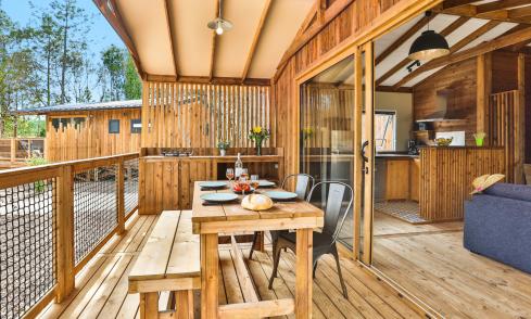 Cocoon Lodge 5 personnes camping Le Petit Rocher