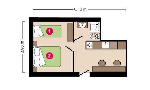 Plan appartement des Boucholeurs Maison Esperanza