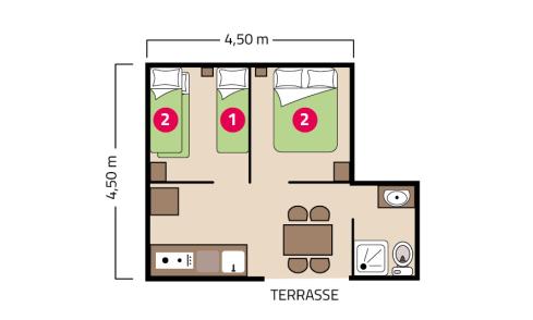 Plan cabane sur pilotis camping Signol