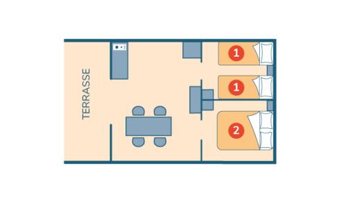 Plan Tente Natura camping La Corniche