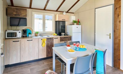 Chalet Vanille camping Les Chalands Fleuris
